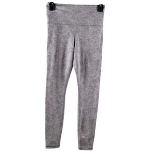 Athleta Elation Textured Tight Gray Floral High Rise Leggings SP NEW